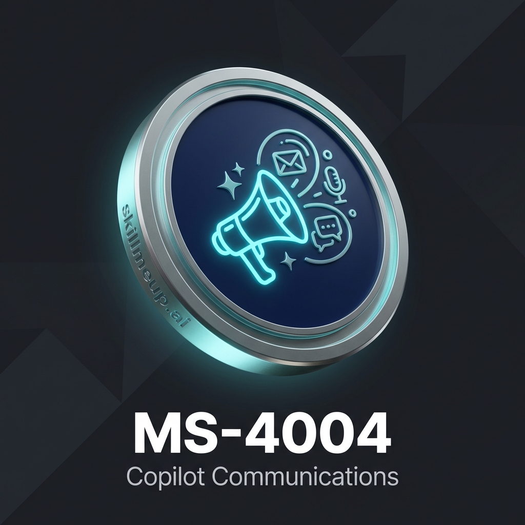 MS-4004 Copilot Communications Focus Completion Badge