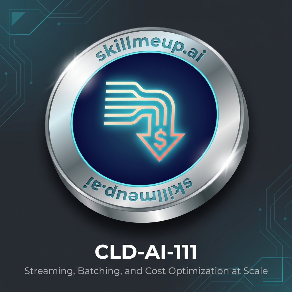 Streaming, Batching, and Cost Optimization at Scale Badge