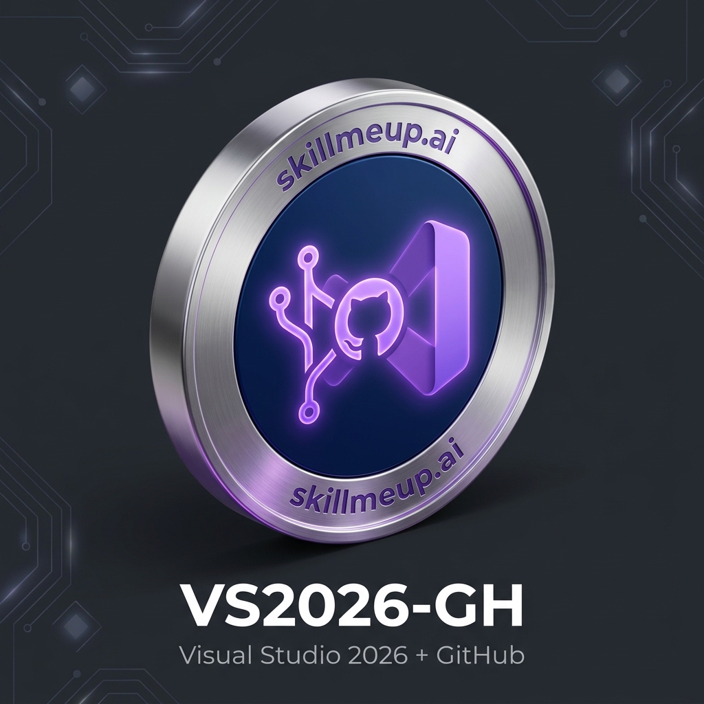 Using Visual Studio 2026 with GitHub Badge