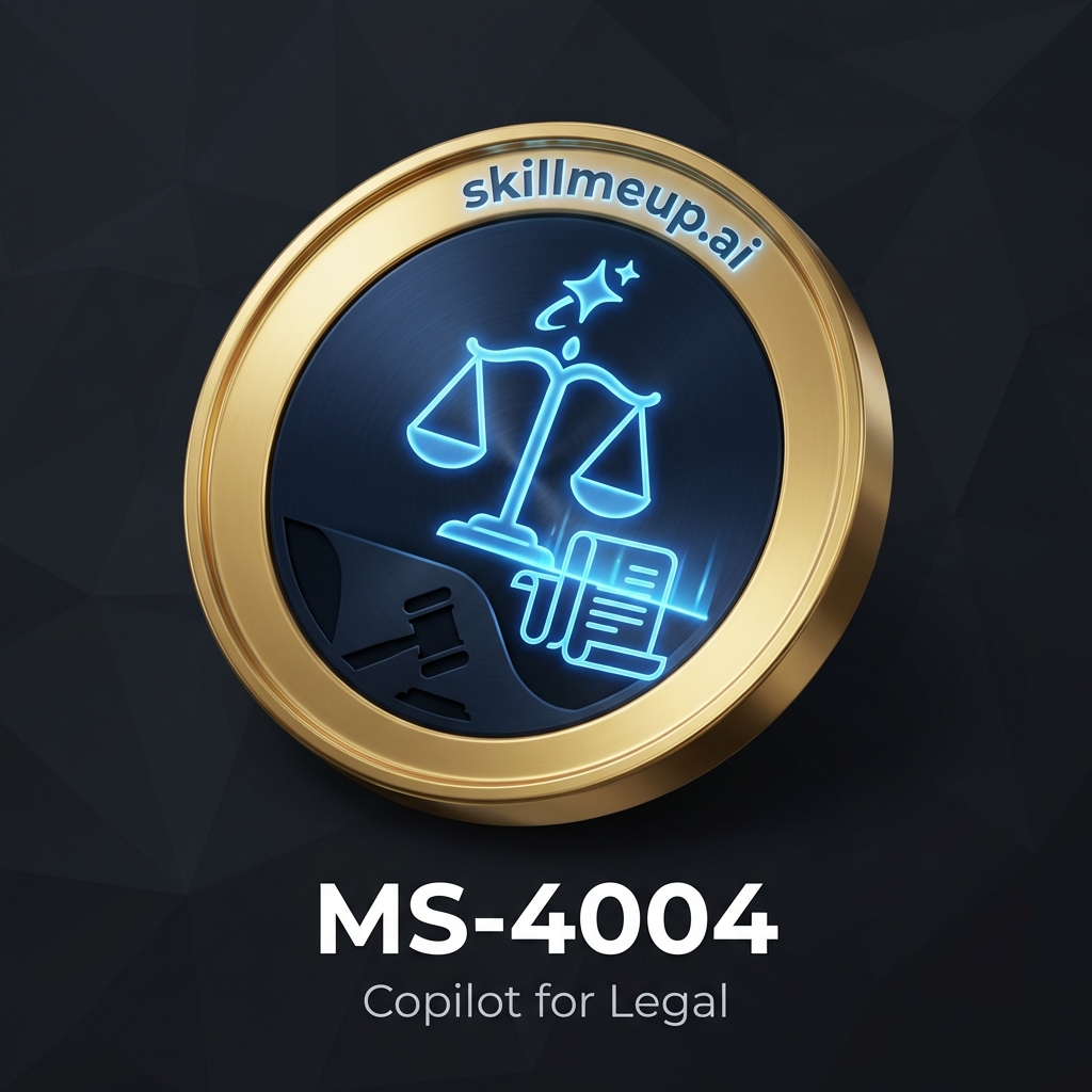 MS-4004 Copilot Legal Focus Completion Badge