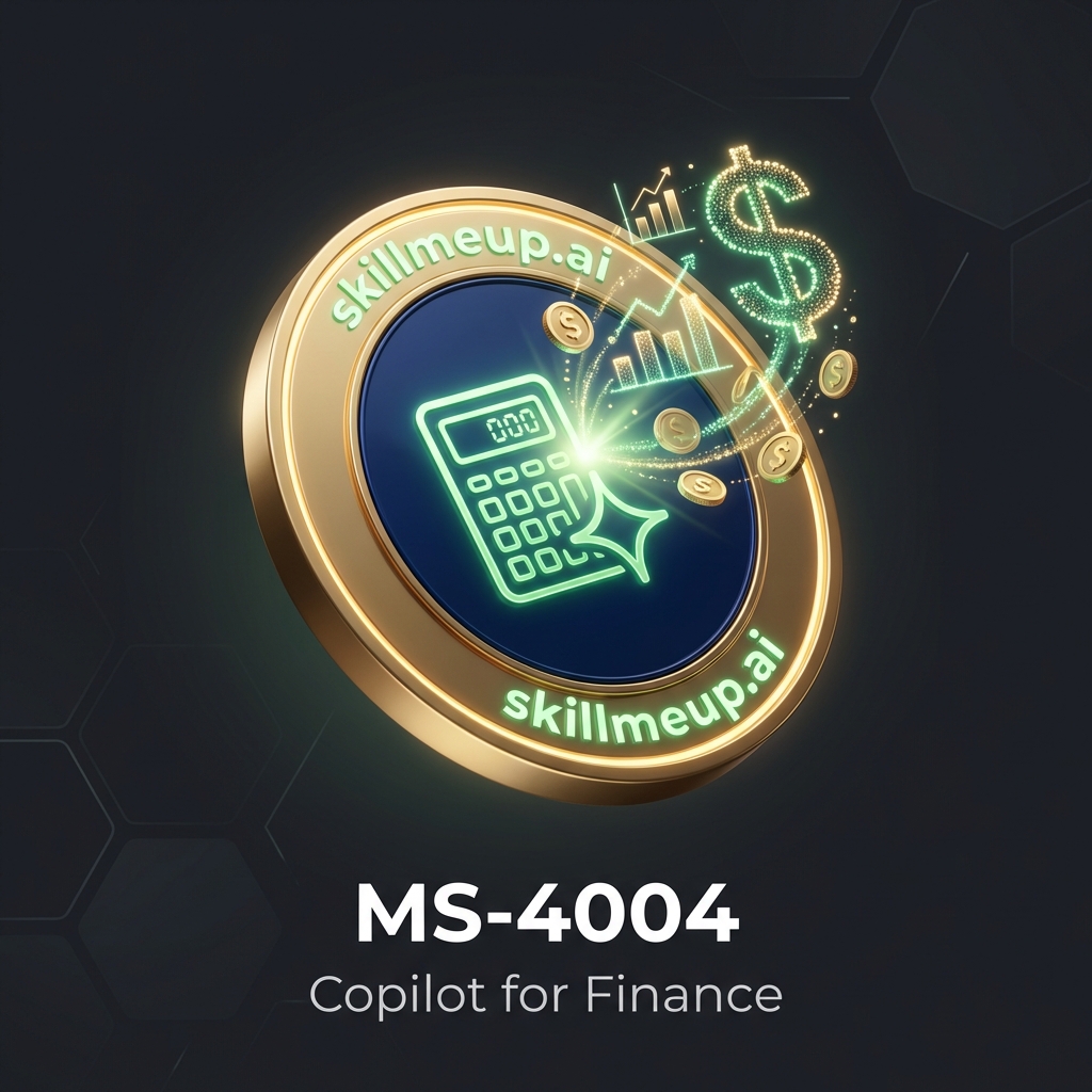 MS-4004 Copilot Finance Focus Completion Badge