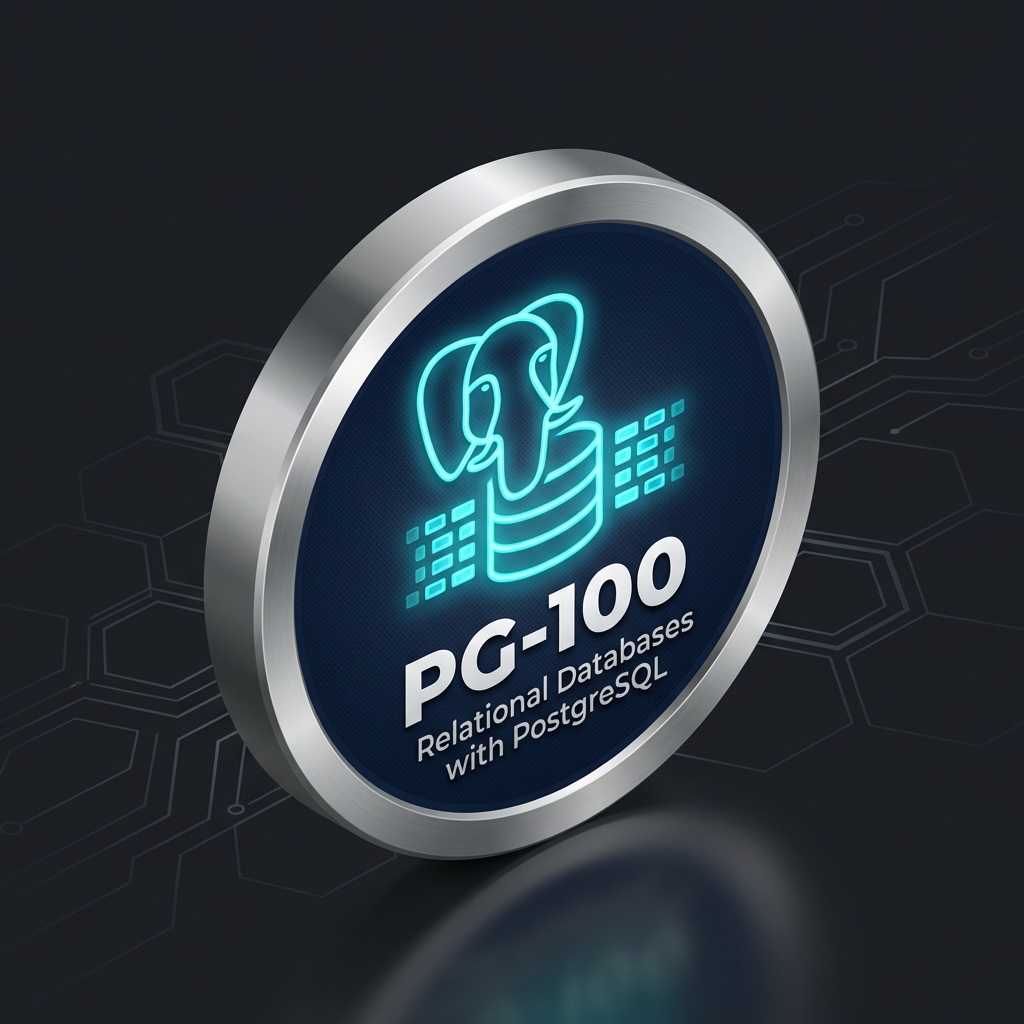 Introduction to Relational Databases with PostgreSQL Badge