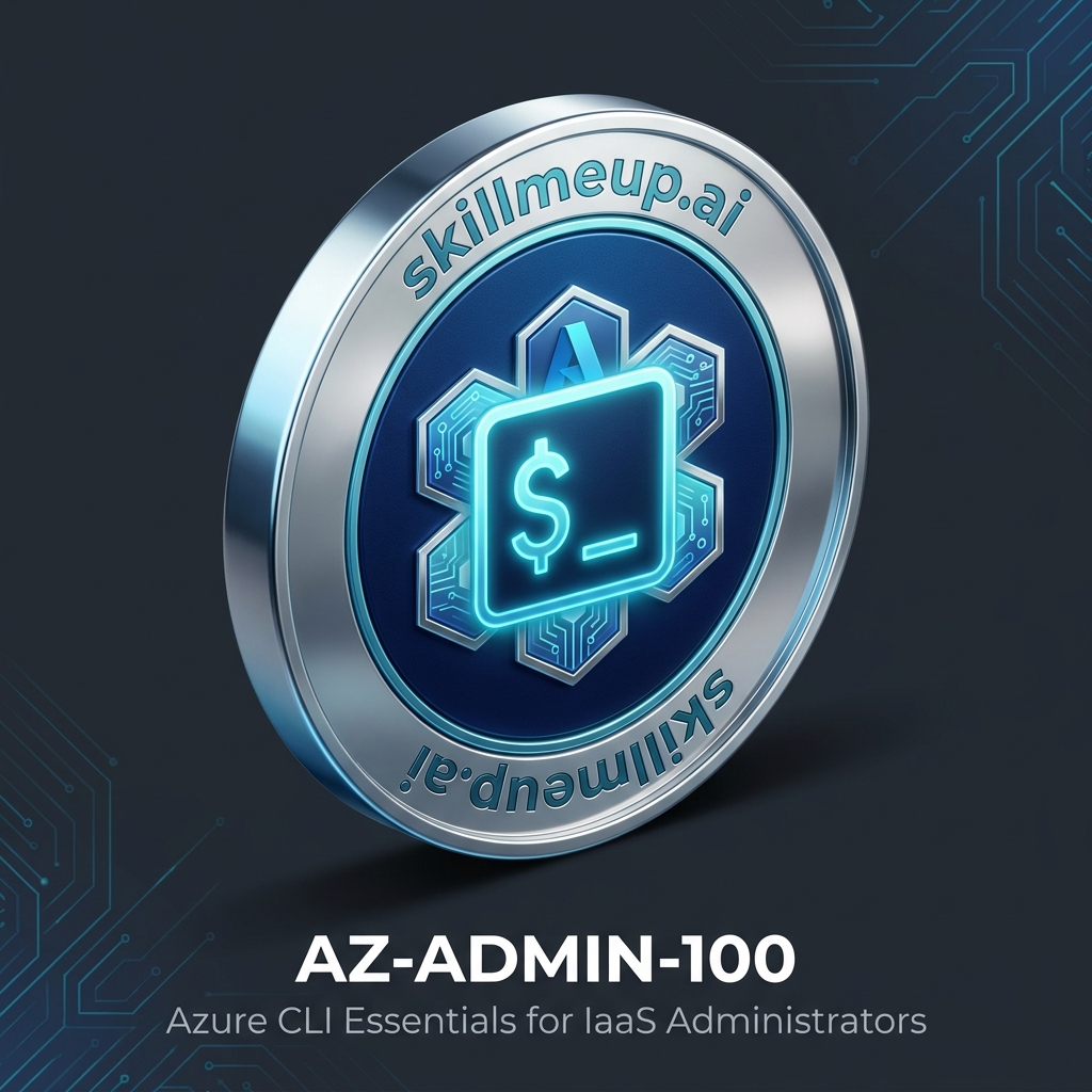 AZ-ADMIN-100 — Azure CLI Essentials for IaaS Administrators Badge