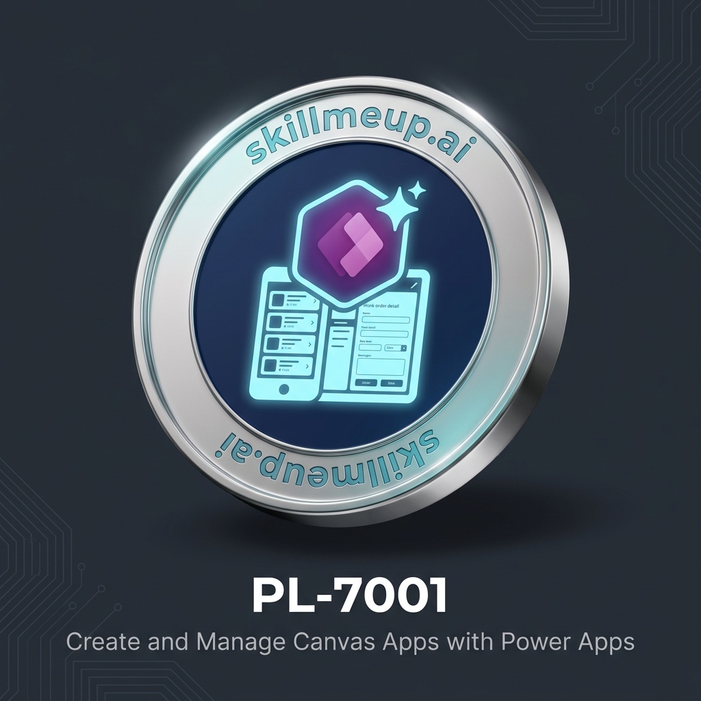 PL-7001: Create and Manage Canvas Apps with Power Apps Badge