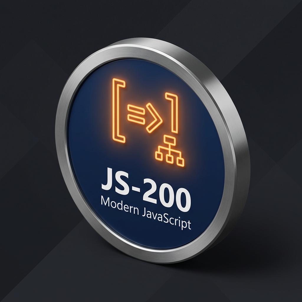 JavaScript Data Structures and Modern Syntax Badge
