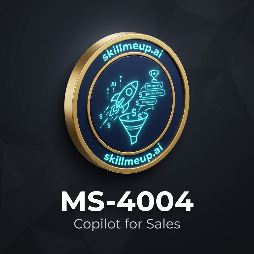 MS-4004 Copilot Sales Focus Completion Badge